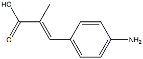 3-(4-Aminophenyl)-2-methylpropenoic acid 구조식 이미지