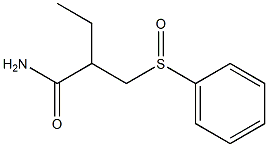 2-Ethyl-3-(phenylsulfinyl)propanamide 구조식 이미지