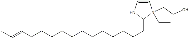 1-Ethyl-1-(2-hydroxyethyl)-2-(13-pentadecenyl)-4-imidazoline-1-ium 구조식 이미지