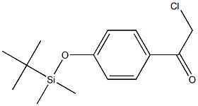 1-[4-[(tert-Butyldimethylsilyl)oxy]phenyl]-2-chloroethanone 구조식 이미지