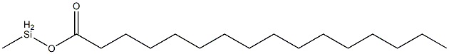 Palmitic acid methylsilyl ester Structure