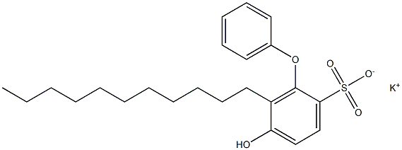 5-Hydroxy-6-undecyl[oxybisbenzene]-2-sulfonic acid potassium salt Structure