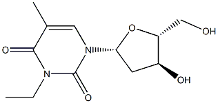 3-Ethylthymidine 구조식 이미지