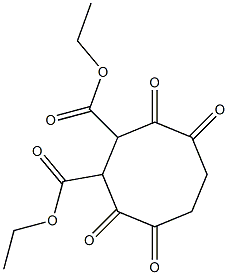 3,8-Dioxa-4,7-dioxocyclooctane-1,2-dicarboxylic acid diethyl ester Structure