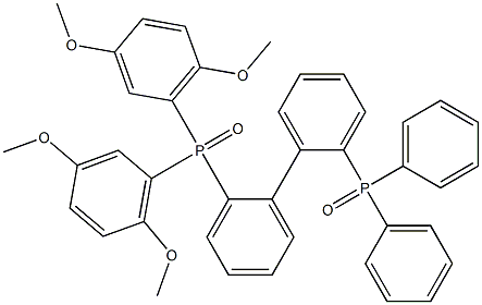 3,3',6,6'-Tetramethoxybiphenyl-2,2'-diylbis(diphenylphosphine oxide) 구조식 이미지