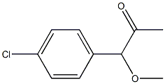 1-Methoxy-1-(4-chlorophenyl)acetone 구조식 이미지