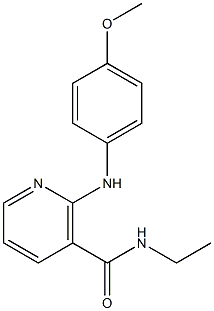 2-(p-Anisidino)-N-ethylnicotinamide Structure
