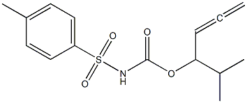 Tosylcarbamic acid 1-isopropyl-2,3-butadienyl ester 구조식 이미지