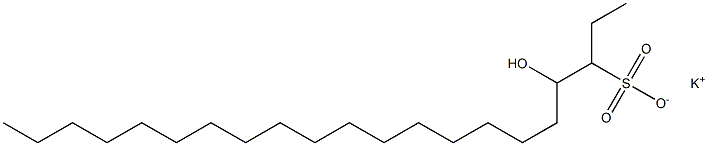 4-Hydroxyhenicosane-3-sulfonic acid potassium salt 구조식 이미지