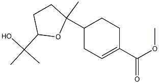 4-[[2-(1-Hydroxy-1-methylethyl)-5-methyltetrahydrofuran]-5-yl]-1-cyclohexene-1-carboxylic acid methyl ester Structure
