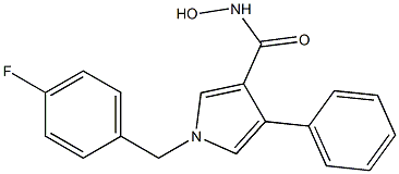 1-(4-Fluorobenzyl)-3-hydroxyaminocarbonyl-4-phenyl-1H-pyrrole 구조식 이미지