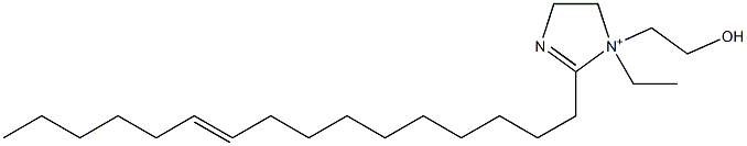 1-Ethyl-2-(10-hexadecenyl)-1-(2-hydroxyethyl)-2-imidazoline-1-ium 구조식 이미지