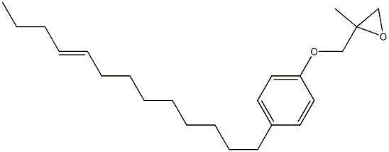 4-(9-Tridecenyl)phenyl 2-methylglycidyl ether 구조식 이미지
