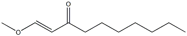 1-Methoxy-1-decen-3-one 구조식 이미지