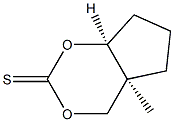 (4aS,7aS)-4a-Methyl-4,4a,5,6,7,7a-hexahydrocyclopenta-1,3-dioxin-2-thione 구조식 이미지