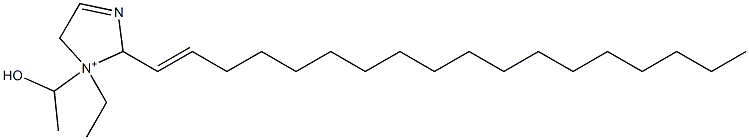 1-Ethyl-1-(1-hydroxyethyl)-2-(1-octadecenyl)-3-imidazoline-1-ium 구조식 이미지