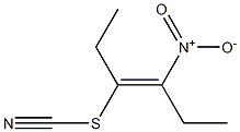 (E)-3-Thiocyanato-4-nitro-3-hexene 구조식 이미지