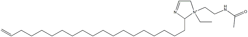 1-[2-(Acetylamino)ethyl]-1-ethyl-2-(18-nonadecenyl)-3-imidazoline-1-ium 구조식 이미지