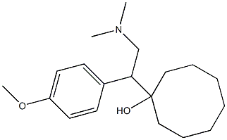 1-[1-(4-Methoxyphenyl)-2-dimethylaminoethyl]cyclooctanol 구조식 이미지