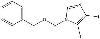 4,5-Diiodo-1-[(benzyloxy)methyl]-1H-imidazole Structure