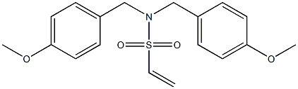 N,N-Bis(4-methoxybenzyl)ethenesulfonamide 구조식 이미지