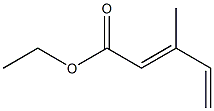 3-Methyl-2,4-pentadienoic acid ethyl ester Structure