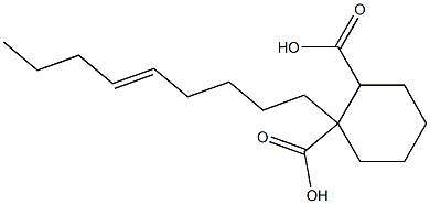 Cyclohexane-1,2-dicarboxylic acid hydrogen 1-(5-nonenyl) ester 구조식 이미지