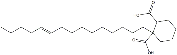 Cyclohexane-1,2-dicarboxylic acid hydrogen 1-(10-pentadecenyl) ester Structure