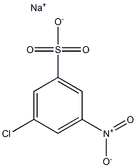 3-Chloro-5-nitrobenzenesulfonic acid sodium salt Structure