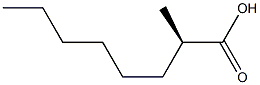 (R)-2-Methyloctanoic acid 구조식 이미지