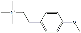 N,N,N-Trimethyl-2-(4-methoxyphenyl)ethylaminium 구조식 이미지