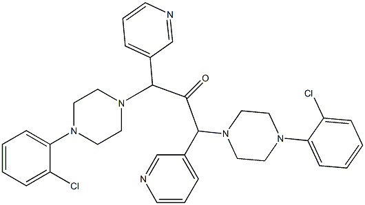 3-Pyridinyl[[4-(2-chlorophenyl)-1-piperazinyl]methyl] ketone 구조식 이미지