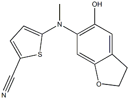5-[[(2,3-Dihydro-5-hydroxybenzofuran)-6-yl]methylamino]thiophene-2-carbonitrile Structure