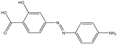 4-(4-Aminophenylazo)-2-hydroxybenzoic acid Structure