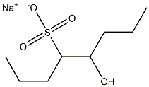 5-Hydroxyoctane-4-sulfonic acid sodium salt Structure