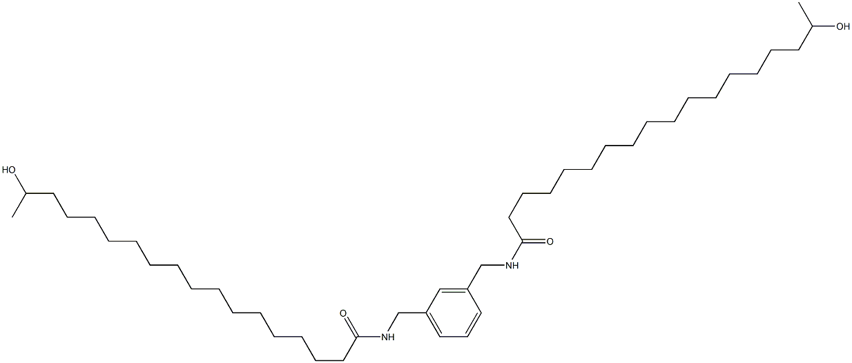 N,N'-(1,3-Phenylenebismethylene)bis(17-hydroxystearamide) 구조식 이미지