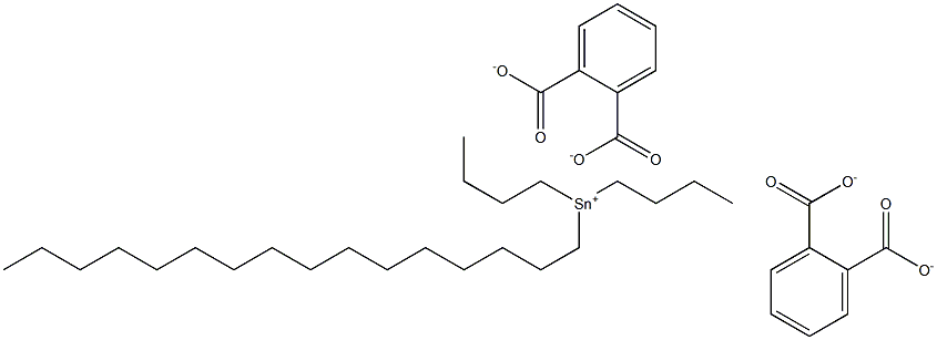 Bis(phthalic acid 1-hexadecyl)dibutyltin(IV) salt Structure
