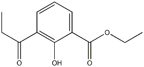 2-Hydroxy-3-propanoylbenzoic acid ethyl ester 구조식 이미지