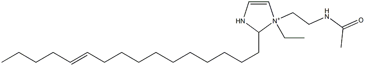 1-[2-(Acetylamino)ethyl]-1-ethyl-2-(11-hexadecenyl)-4-imidazoline-1-ium Structure