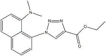 1-(8-Dimethylaminonaphthalen-1-yl)-1H-1,2,3-triazole-4-carboxylic acid ethyl ester Structure