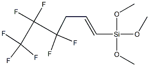 1-[Trimethoxysilyl]-4,4,5,5,6,6,6-heptafluoro-1-hexene 구조식 이미지