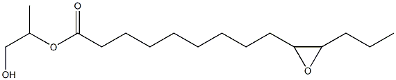 10,11-Epoxymyristic acid 2-hydroxy-1-methylethyl ester 구조식 이미지