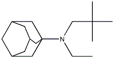 N-(Adamantan-1-yl)-N-ethyl-2,2-dimethylpropan-1-amine 구조식 이미지