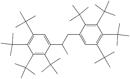 1,2-Bis(2,3,4,5-tetra-tert-butylphenyl)propane 구조식 이미지