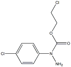 N2-(4-Chlorophenyl)carbazic acid (2-chloroethyl) ester 구조식 이미지