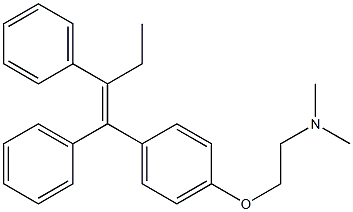 1-[4-[2-(Dimethylamino)ethoxy]phenyl]-1,2-diphenyl-1-butene Structure