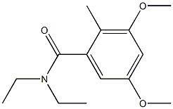 N,N-Diethyl-2-methyl-3,5-dimethoxybenzamide 구조식 이미지