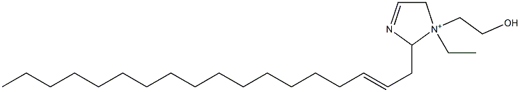 1-Ethyl-1-(2-hydroxyethyl)-2-(2-octadecenyl)-3-imidazoline-1-ium 구조식 이미지