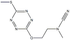 6-[2-(Methylcyanoamino)ethoxy]-3-methylthio-1,2,4,5-tetrazine 구조식 이미지