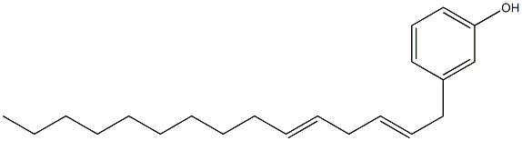 3-(2,5-Pentadecadienyl)phenol Structure